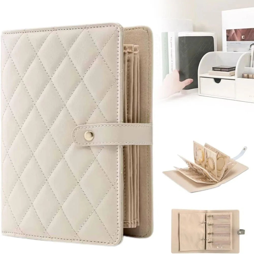 Leather Jewelry Box with Book Design