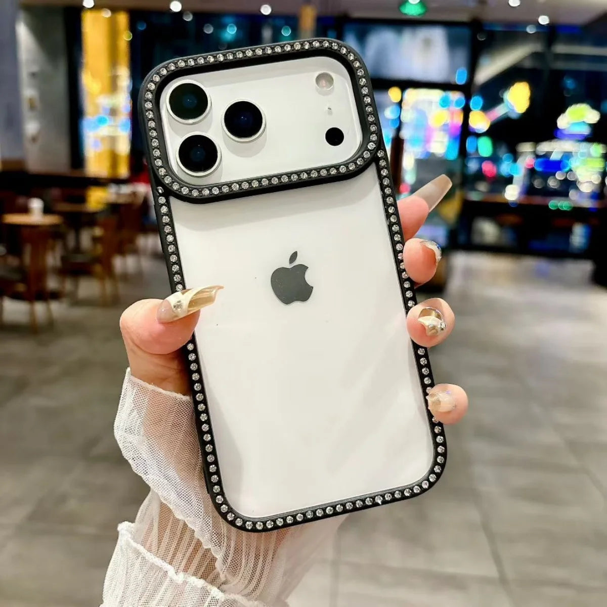 Pearl Frost Rhinestone Case