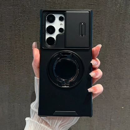 Tactical Kickstand Shockproof Camera Shield Case
