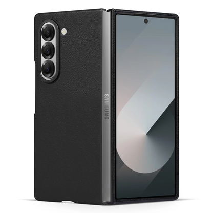 Galaxy Z Fold6 Leather Lambskin Hard PC Case
