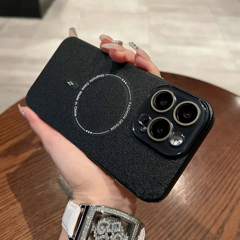 Luxury Crystal Camera Magnetic Case - iPhone