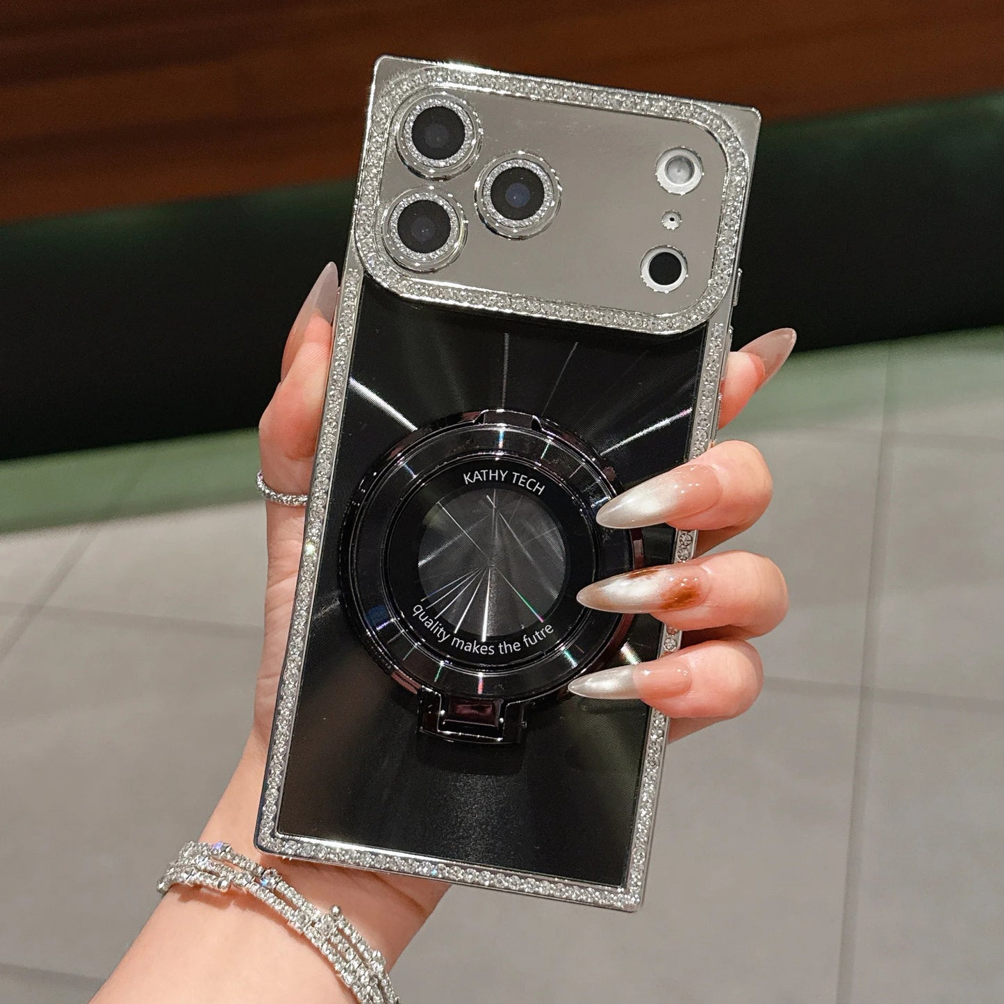 Blush Spark Ring Stand Case