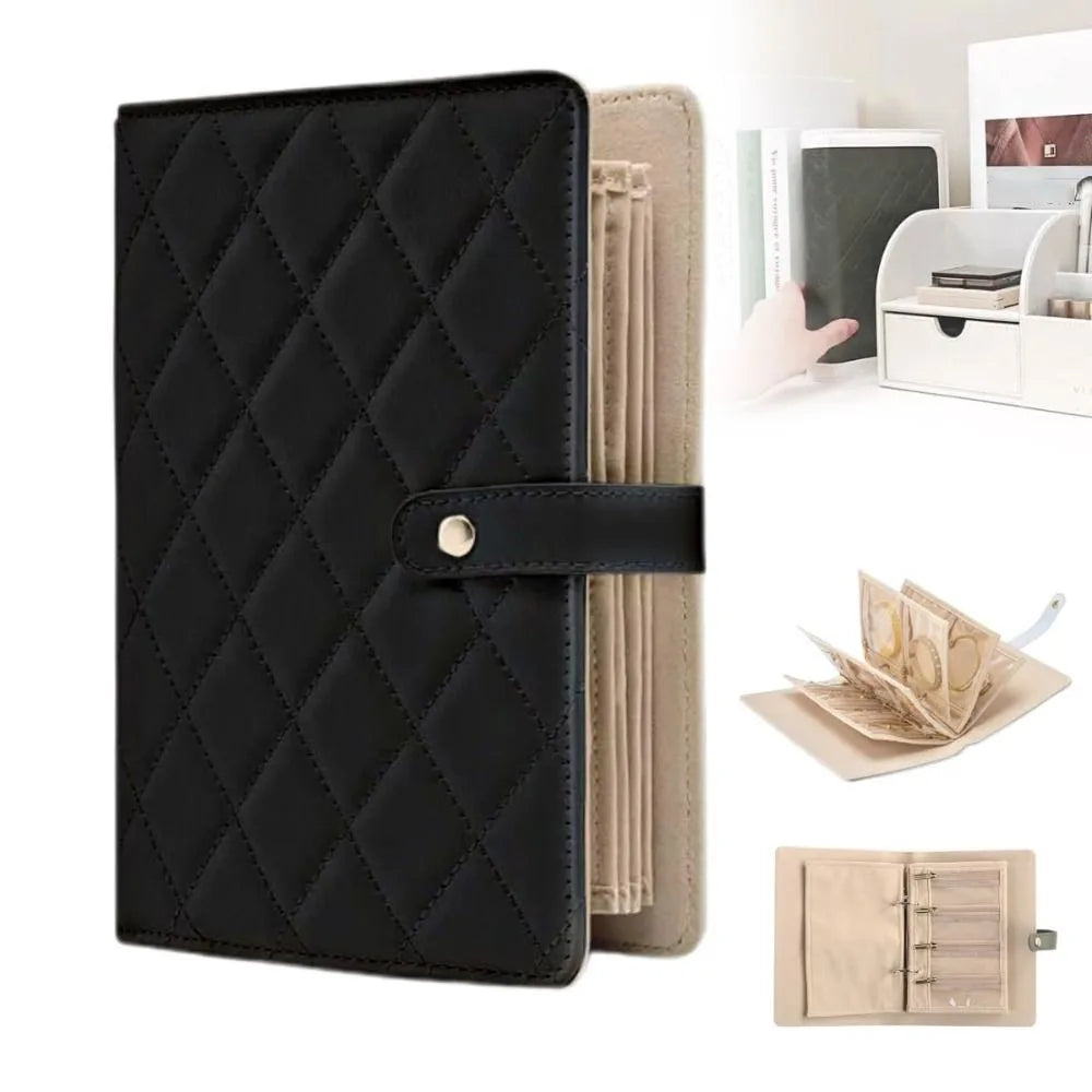 Leather Jewelry Box with Book Design