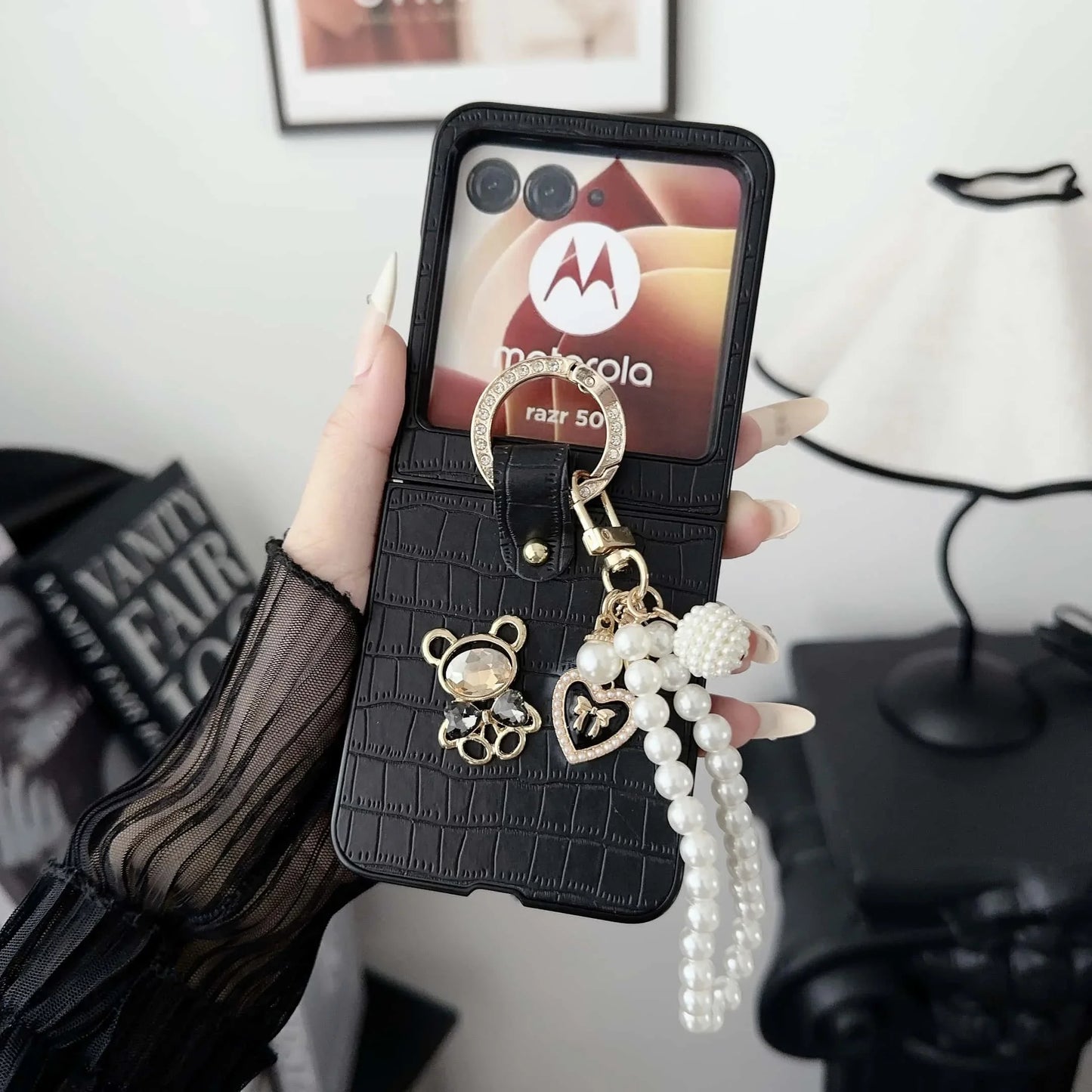 Luxury Pearl Charm Case