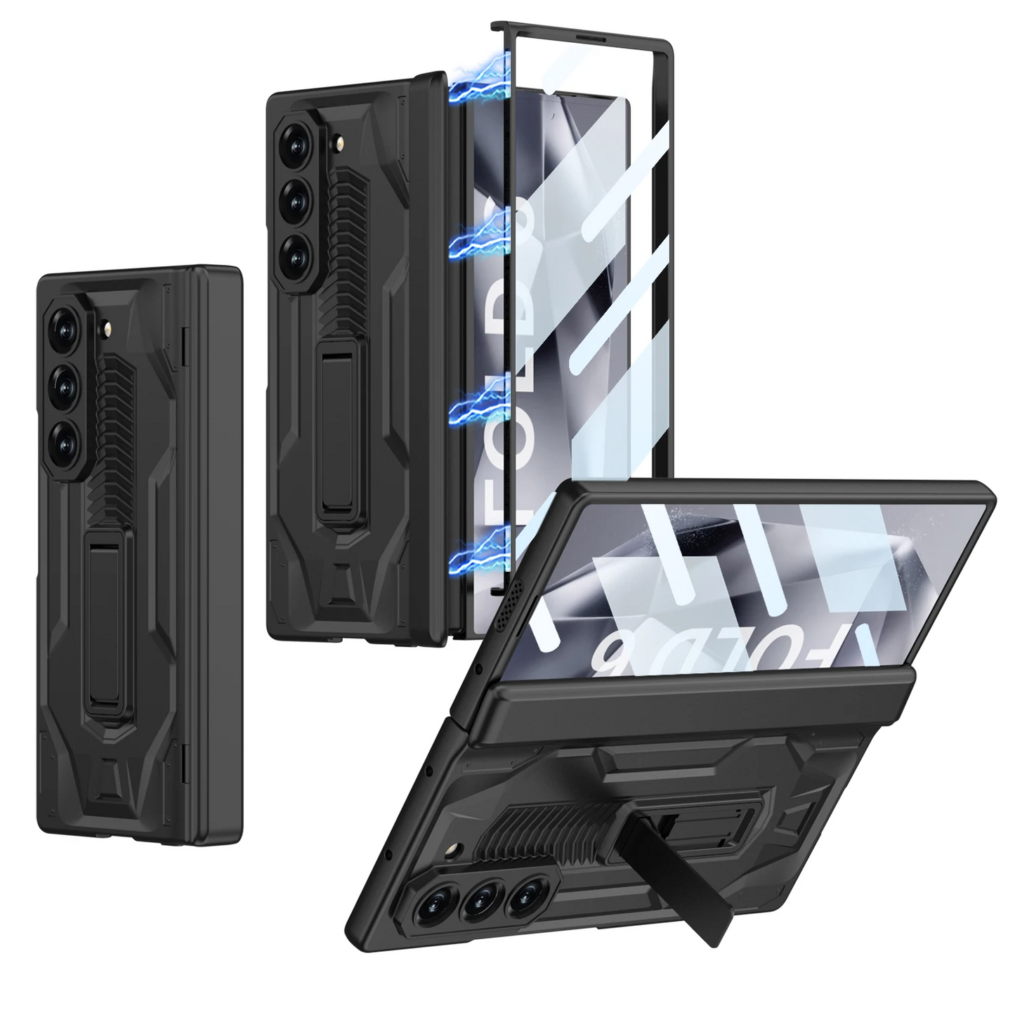 Galaxy Z Fold6 -Magnetic Hinge Armor Stand Case