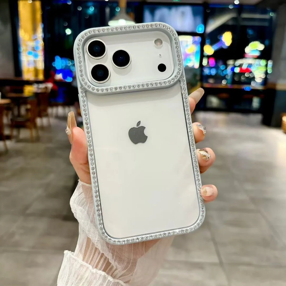 Pearl Frost Rhinestone Case