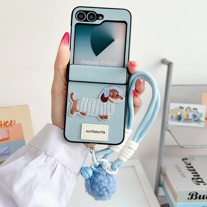 Cute Cartoon Playful Puppy Case - Samsung