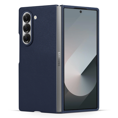Galaxy Z Fold6 Leather Lambskin Hard PC Case