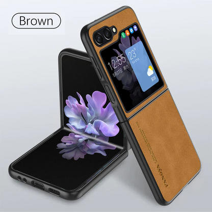 Galaxy Z Flip6 Sheep Luxe Premium Leather Case