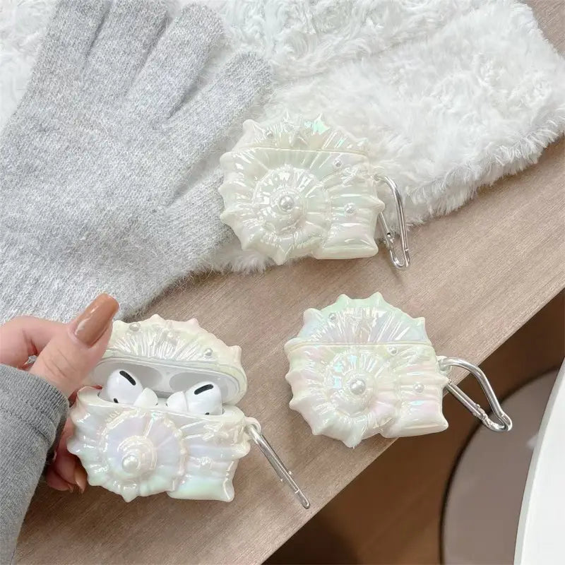 Glittering Sea Shell AirPods Case