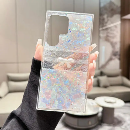 Glamorous Glitter Bowknot Case - Samsung