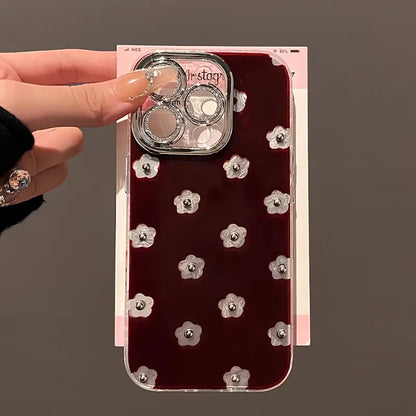 Chic Floral Studded Phone Case