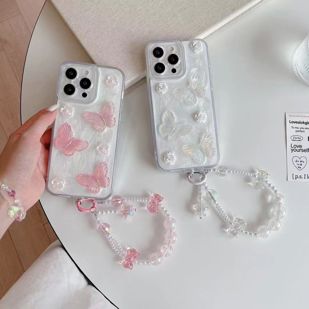 Elegant Butterfly Case with Charm