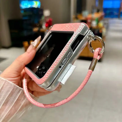 Elegant Blush Leather Case