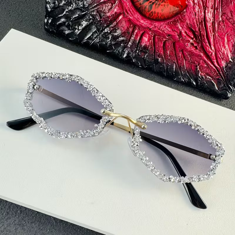 Sunflare Jewel Rim Statement Sunglasses