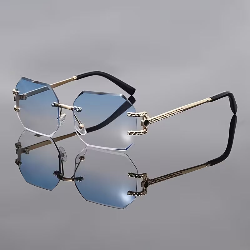 Noir Hex Luxe Golden Arm Sunglasses