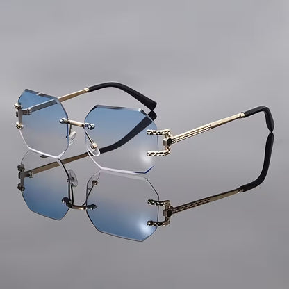 Noir Hex Luxe Golden Arm Sunglasses