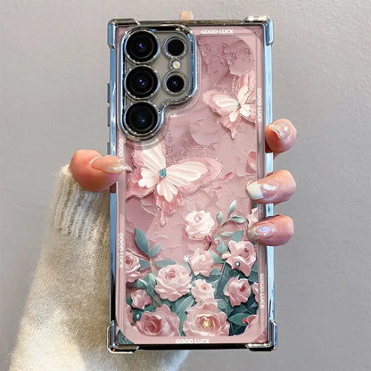 Butterfly Blush Sparkle Phone Case - Samsung