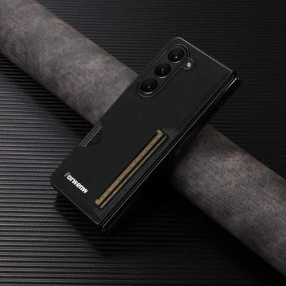 Galaxy Z Fold Series Luxury Stylish Leather Card Slot Case