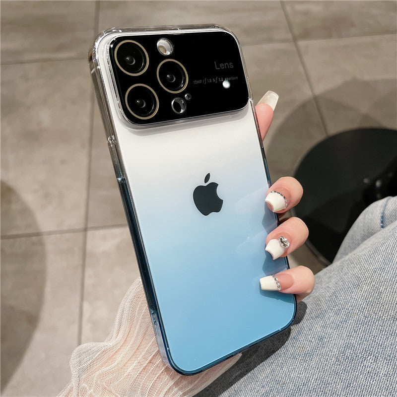Luxury Gradient Glass Large Window Case - iPhone