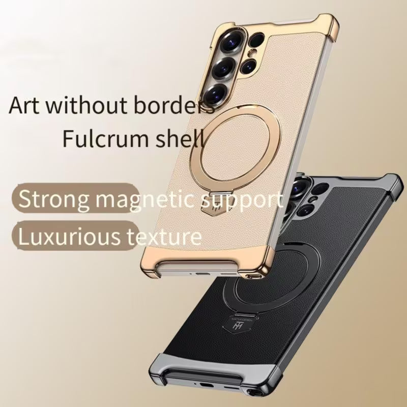 Prestige Leather Shield Ring Bracket Case