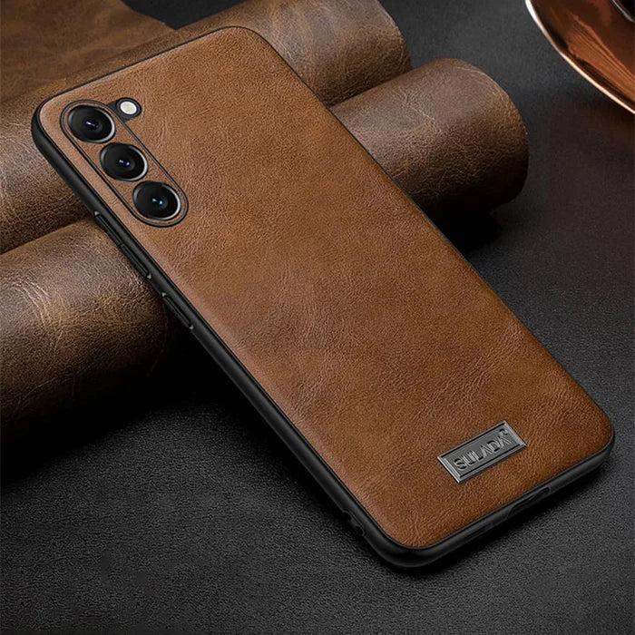 Royal Leather Armor Shield Case - Samsung