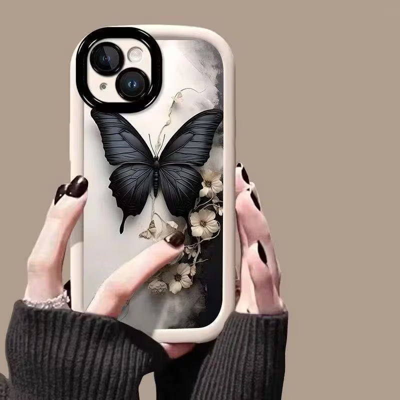 Delicate Noir Butterfly Case