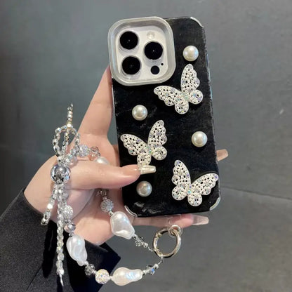 Elegant Rhinestone Butterfly Bling Case