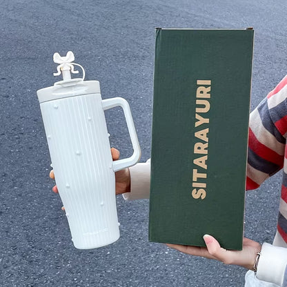 Snowflake Ribbed Insulated Tumbler