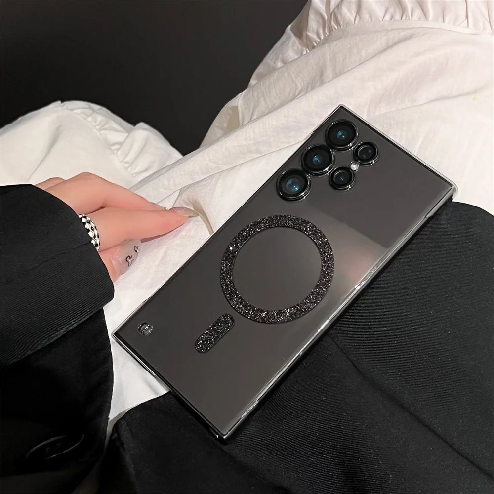 Glitter Magsafe Borderless Matte Case - Samsung