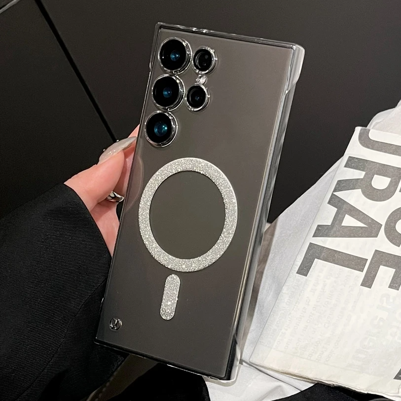 Glitter Magsafe Borderless Matte Case - Samsung