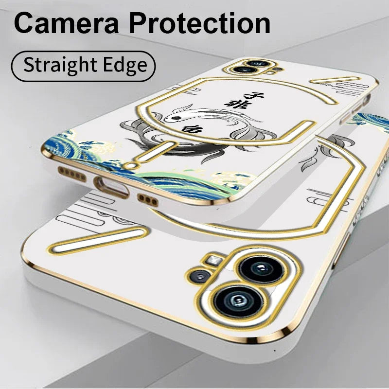 Printed Soft Plating Camera Protection Case - Nothing