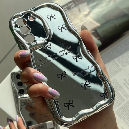Modern Wave Frame Case with Bow Pattern