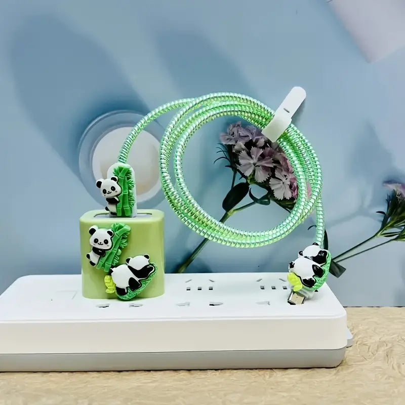 Green Bamboo Panda Charger Case