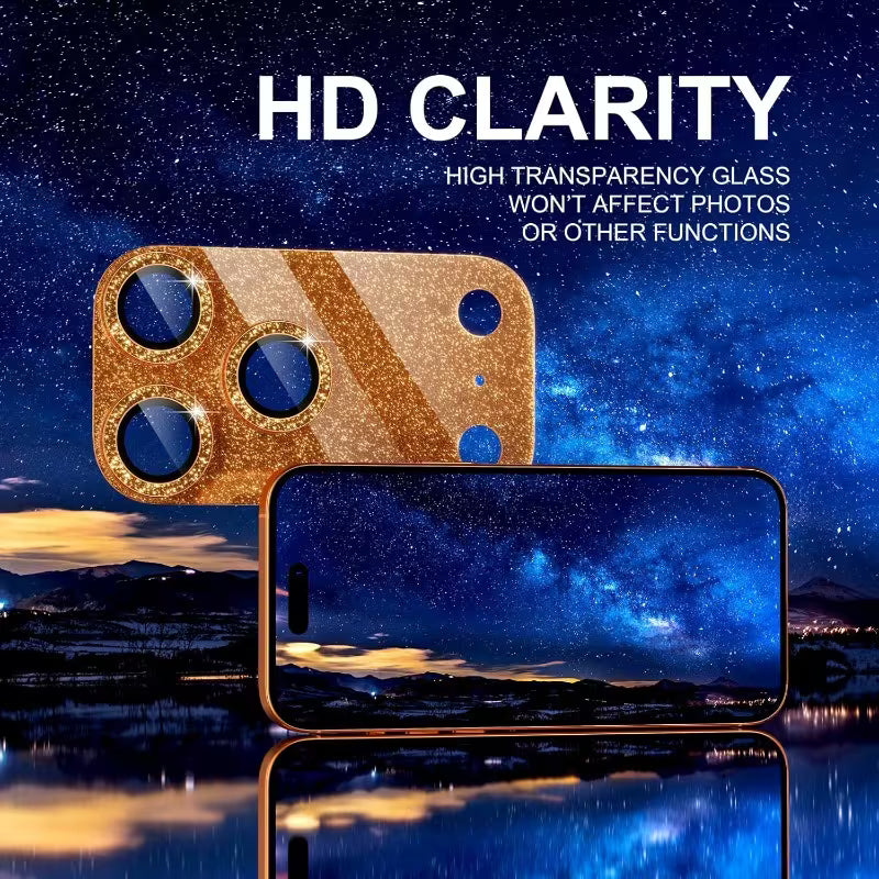 Golden Glitter Shield Lens Protector