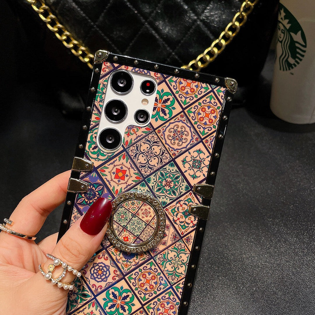 Retro Boho Lanyard Bracket Case - Samsung