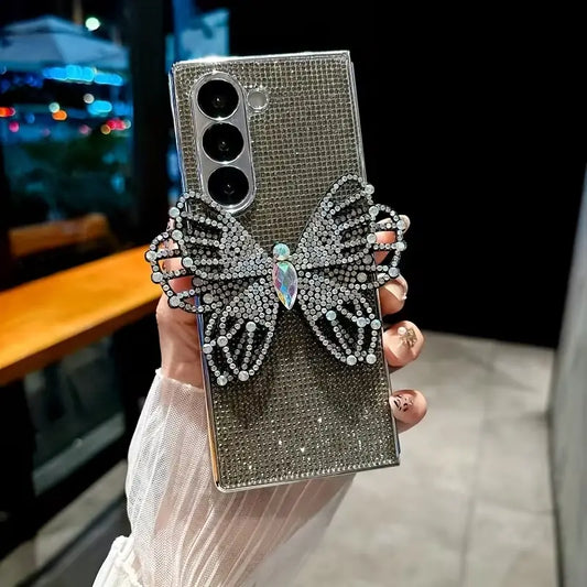 Glamorous Rhinestone Butterfly Case