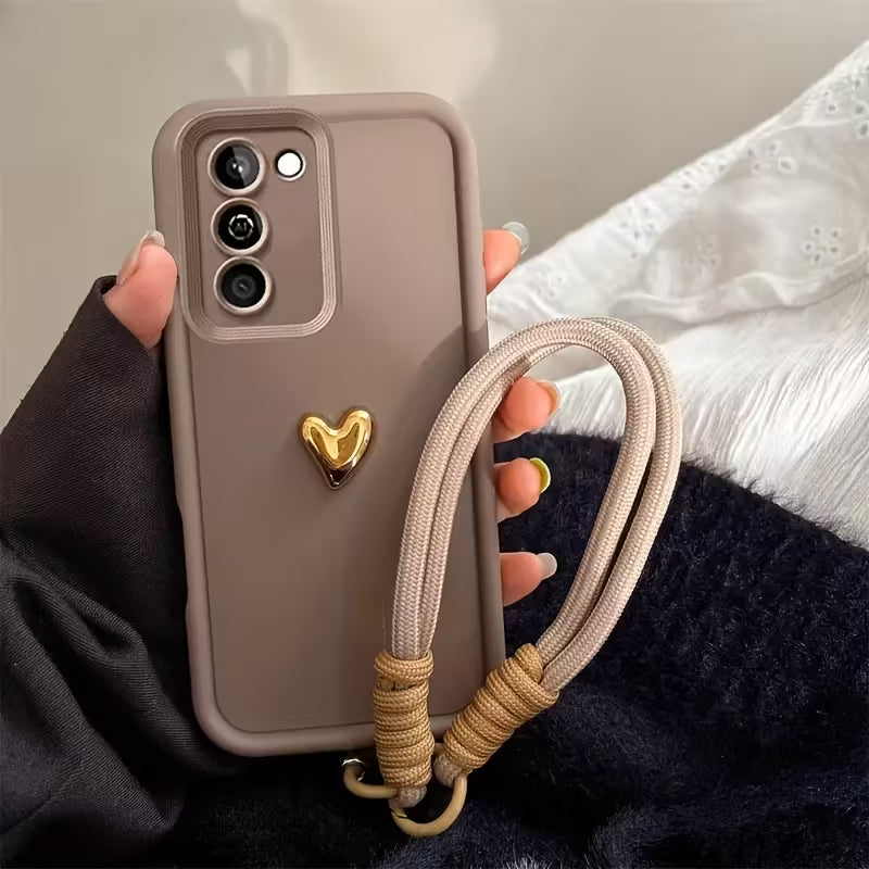 Chic Matte Heart Design Case