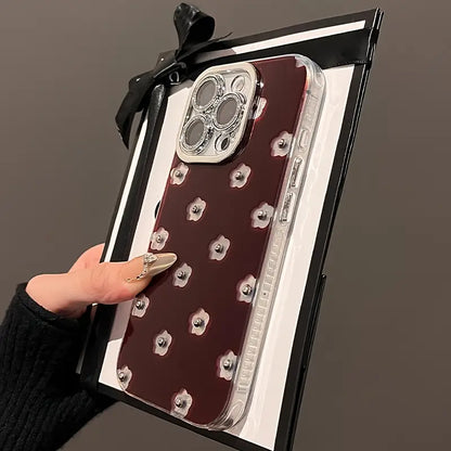 Chic Floral Studded Phone Case