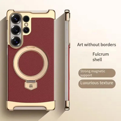 Prestige Leather Shield Ring Bracket Case