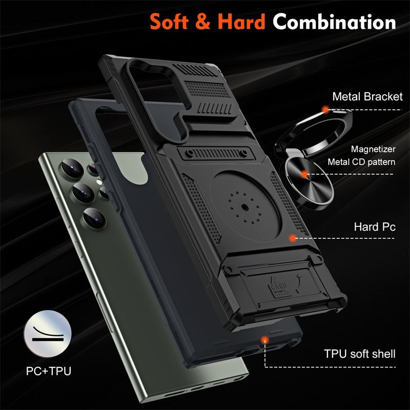 Heavy-Duty Convertible Kickstand Case - Samsung