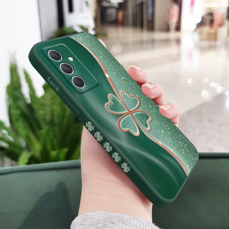 Radiant Petals Glitter Phone Case - Samsung