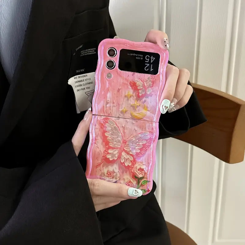 Dreamy Butterfly Glow Flip Case - Samsung