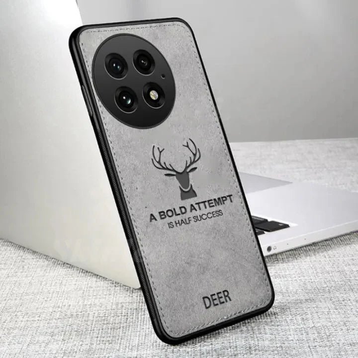 Luxury Elk Design Cloth Texture Case - OnePlus