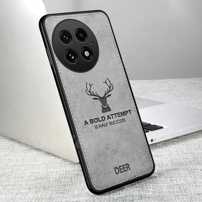 Luxury Elk Design Cloth Texture Case - OnePlus