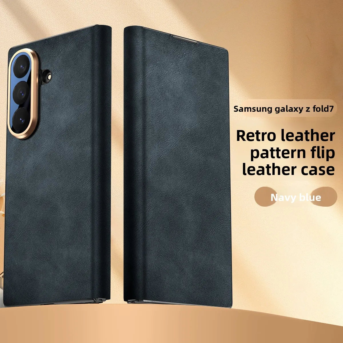 Galaxy Z Fold Series Elegant Business Leather Armor Case