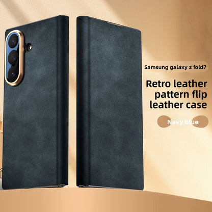 Galaxy Z Fold Series Elegant Business Leather Armor Case