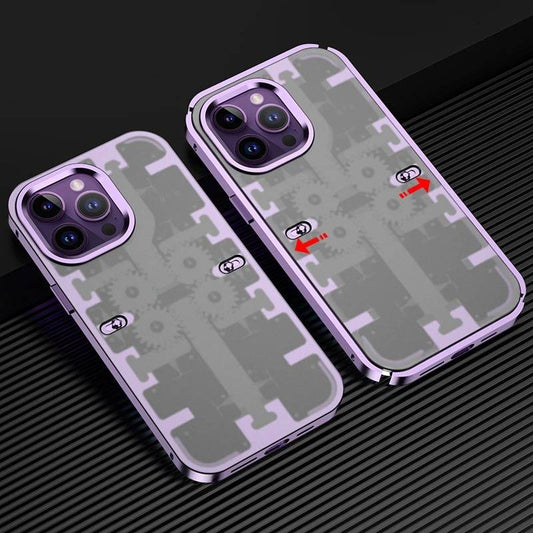 Frosted Metal Armored Gear Case - iPhone