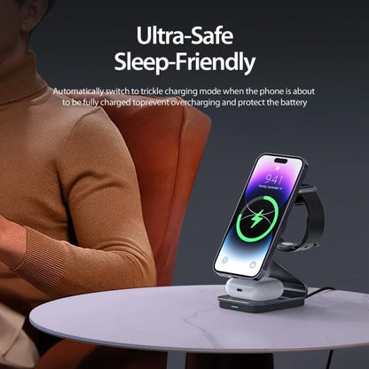 Ultimate Power 15W 3-in-1 Magnetic Suction Wireless Charger