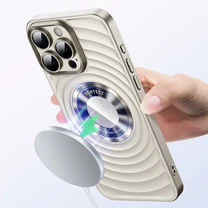 Magnetic Wave Pattern Soft Case - iPhone